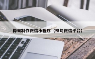 河源桦甸制作微信小程序（桦甸微信平台）